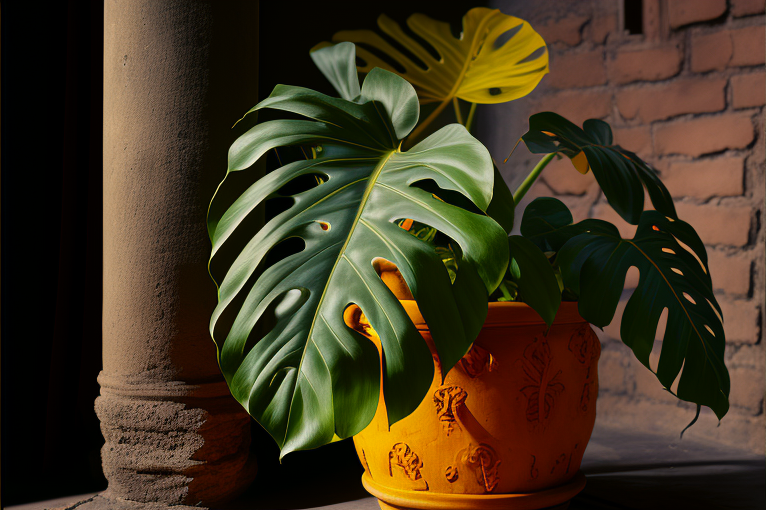 Warum bekommt meine Monstera gelbe Blätter?